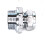 Chrome Compression Parallel Male Adapter - 15mm x 3/4" BSP 4