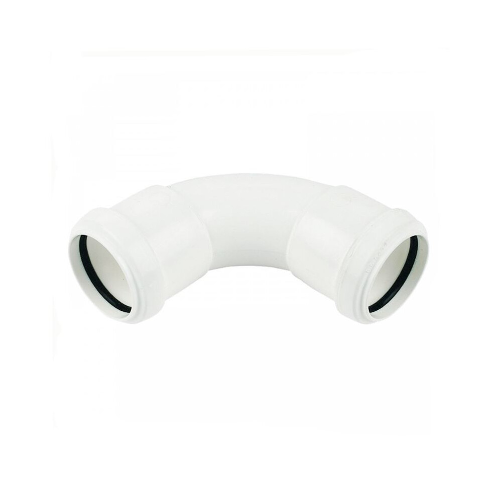 Floplast White Push Fit Waste Bend Swept - 92.5 Degree X 40Mm - Image 6