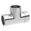 McAlpine McAlpine 42E-CB Chrome Plated Brass Compression Tee - 42mm 3