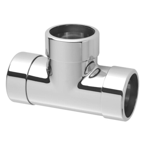 McAlpine McAlpine 42E-CB Chrome Plated Brass Compression Tee - 42mm