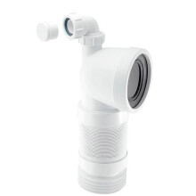 McAlpine WC-CON8FV 90 Bend Pan Connector with Boss 110mm