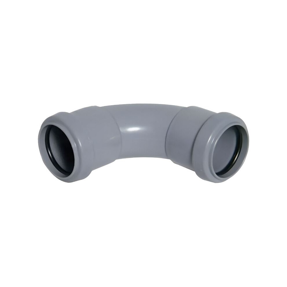Floplast Grey Pushfit Waste Pipe Bend - 32Mm 5055149903175