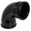 FloPlast Black Soil 92.5 Degree Double Socket Bend - 110mm 1