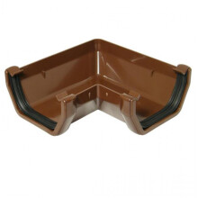 FloPlast Brown Square 90 Gutter - 114mm