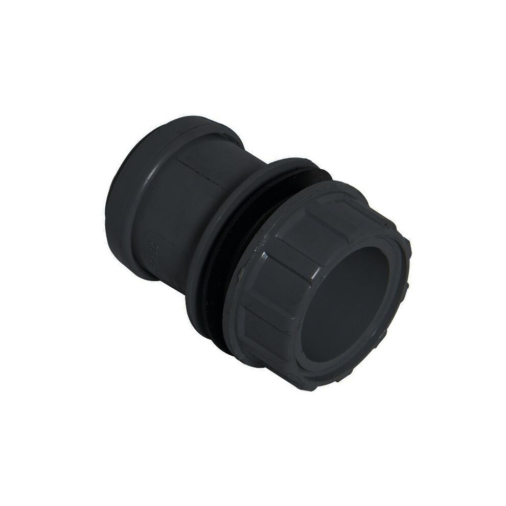 Floplast Black Pushfit Waste Tank Connector - 40Mm 5055149903496