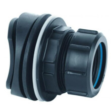 McAlpine Black Mechanical Soil & Rainwater Pipe Boss Connector - 1¼"