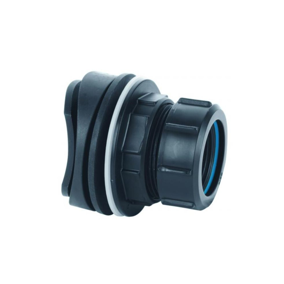 McAlpine Black Mechanical Soil & Rainwater Pipe Boss Connector - 1¼"