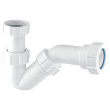 McAlpine BT1 Adjustable Inlet Tubular Swivel P Trap - 1/4"