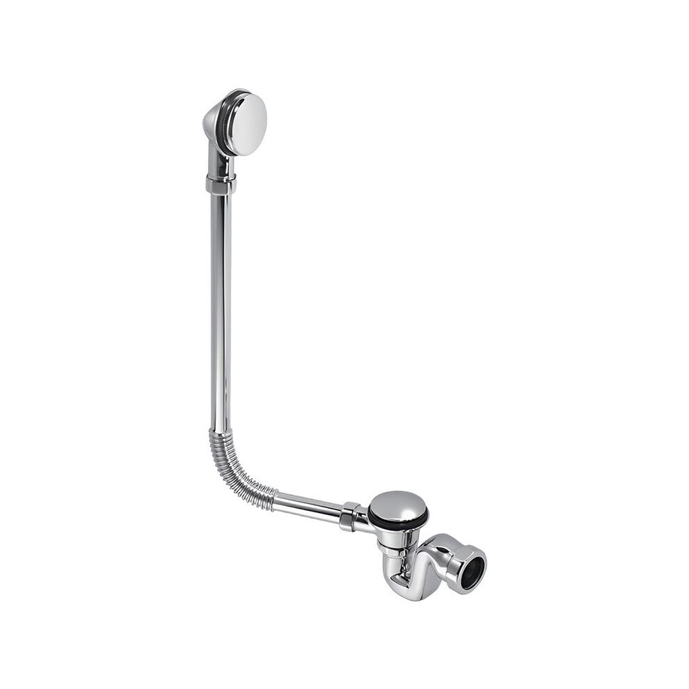 McAlpine BRASSTRAP-50-CP Chrome Plated Bath Trap Combined Waste & Overflow-image-OPC-PDVQRVC-NEW