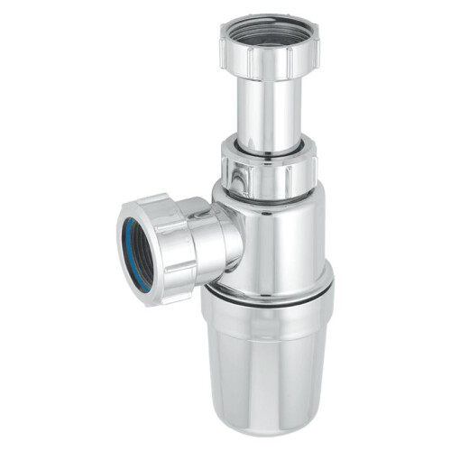 McAlpine McAlpine CAA10 Chrome Adjustable Inlet Slim Bottle Trap - 1 1/4" BSP 2