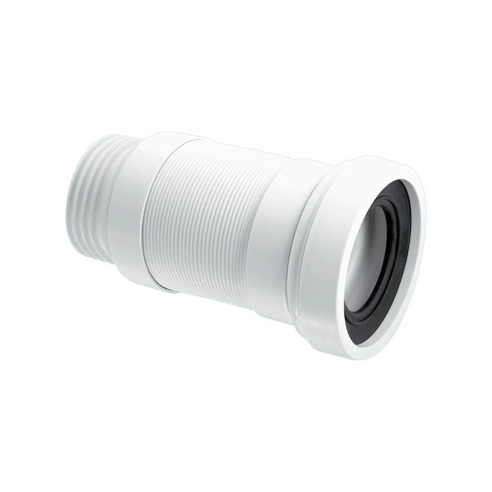 Mcalpine Wc-F18s Straight Flexible Wc Connector - 90Mm