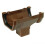 FloPlast Brown Square Gutter Running Outlet - 114mm 4