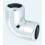 McAlpine McAlpine 42A-CB Chrome Plated 90 Compression Bend - 42mm 1
