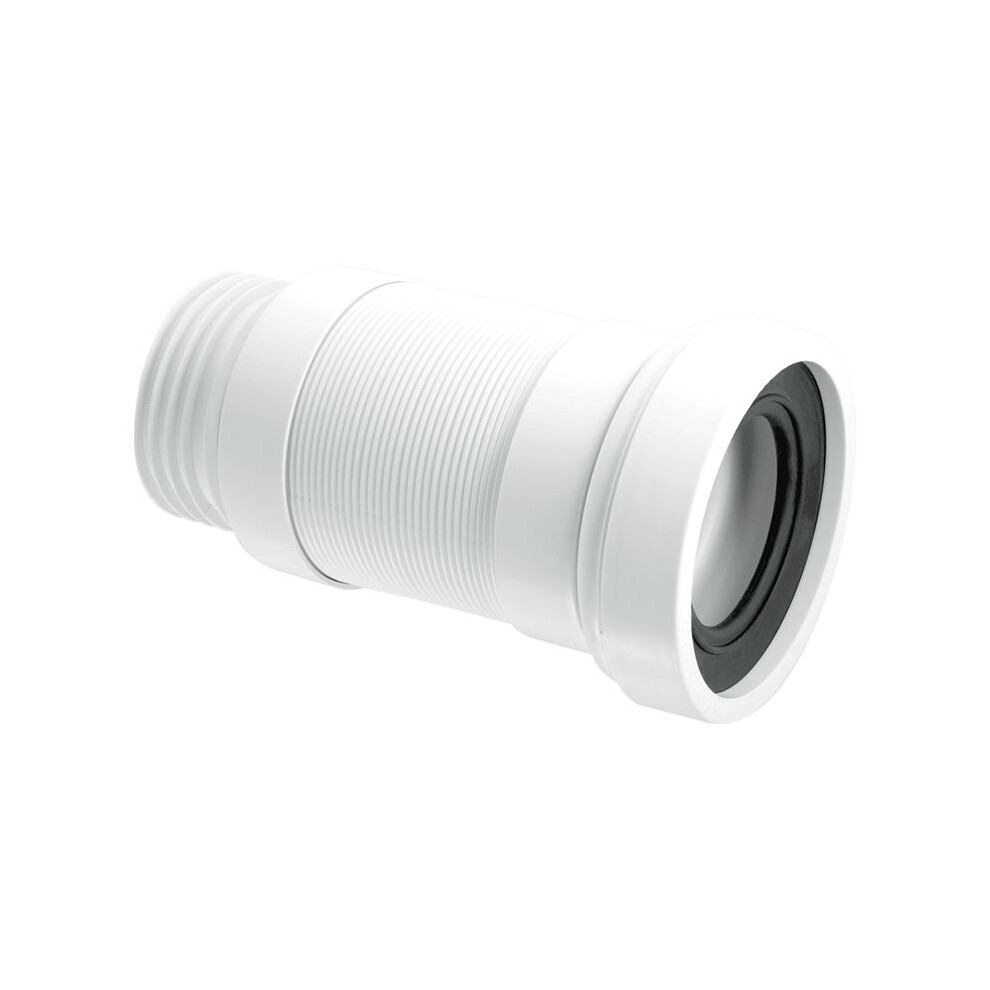 McAlpine WC-F23S Straight Flexible WC Connector - 90mm