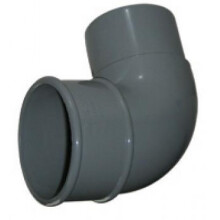 FloPlast Grey Round Gutter Pipe 92.5 Offset Bend - 68mm