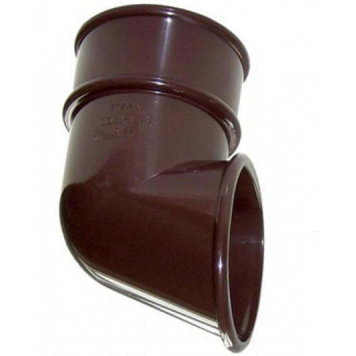 FloPlast Brown Round Gutter Pipe Shoe - 68mm 1