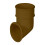 FloPlast Brown Round Gutter Pipe Shoe - 68mm 3