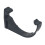 FloPlast Black Half Round Fascia Gutter Bracket - 112mm 1