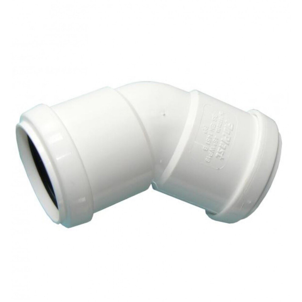 Floplast White Pushfit 45 Waste Pipe Bend - 32Mm 5055149903366