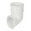 FloPlast White Round Gutter Pipe Shoe - 68mm 3