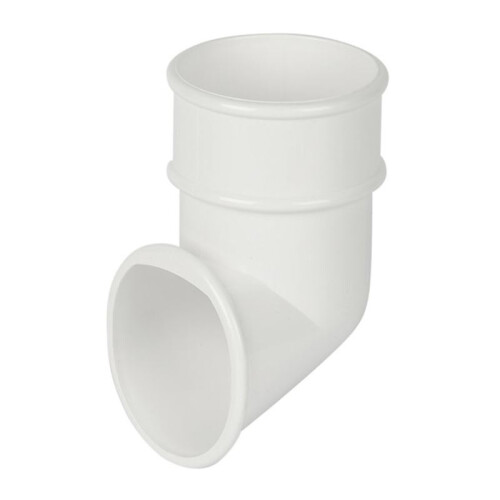FloPlast White Round Gutter Pipe Shoe - 68mm 2