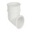 FloPlast White Round Gutter Pipe Shoe - 68mm 1