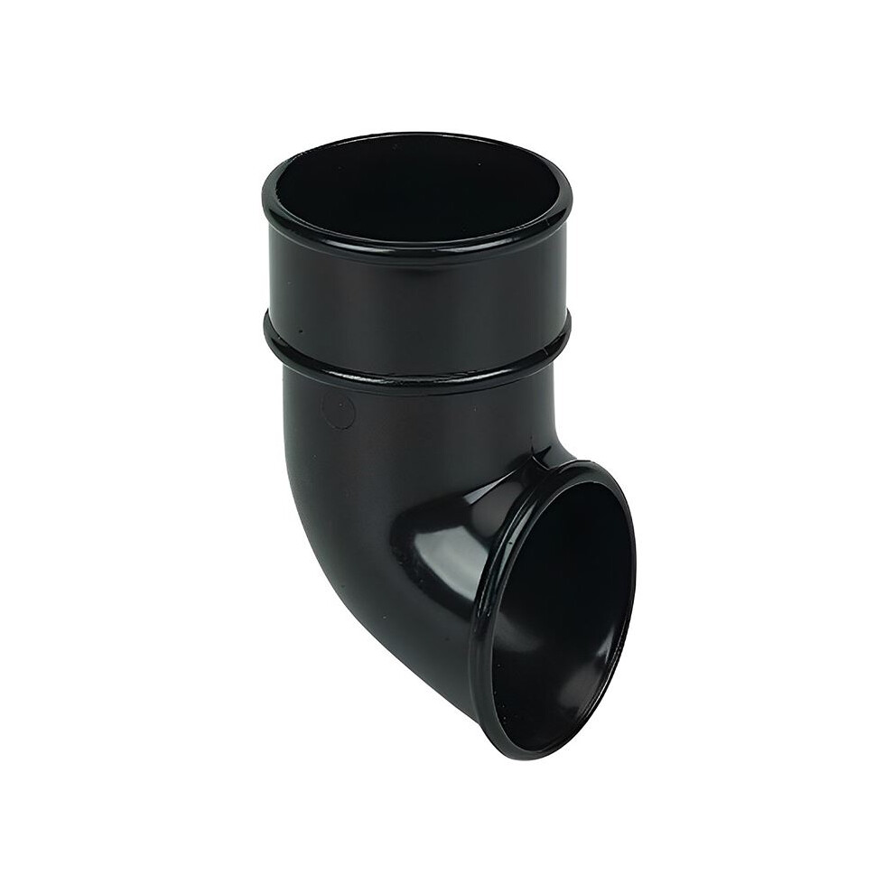 Floplast Black Round Gutter Pipe Shoe - 68Mm 5055149903847