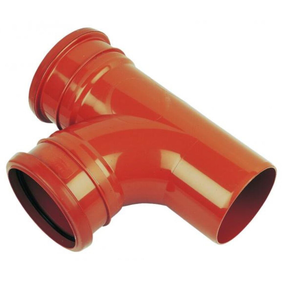 Floplast Underground 87.5 Equal Junction Double Socket - 110Mm 5055149907296