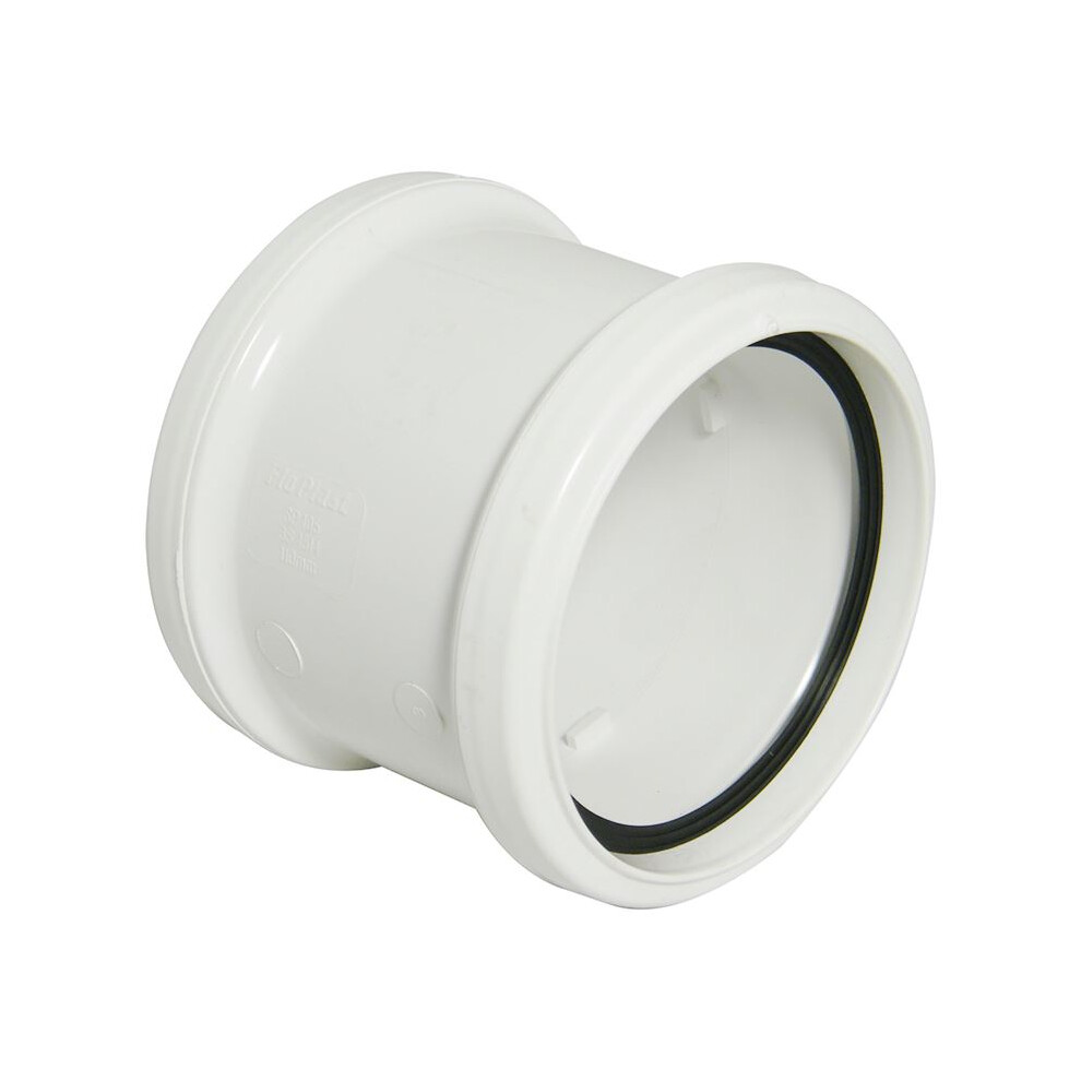 Floplast White Ring Seal Soil Double Socket - 110Mm 5055149906954
