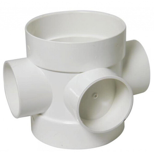 FloPlast White Soil Ring Seal Short Boss Pipe - 110mm 1