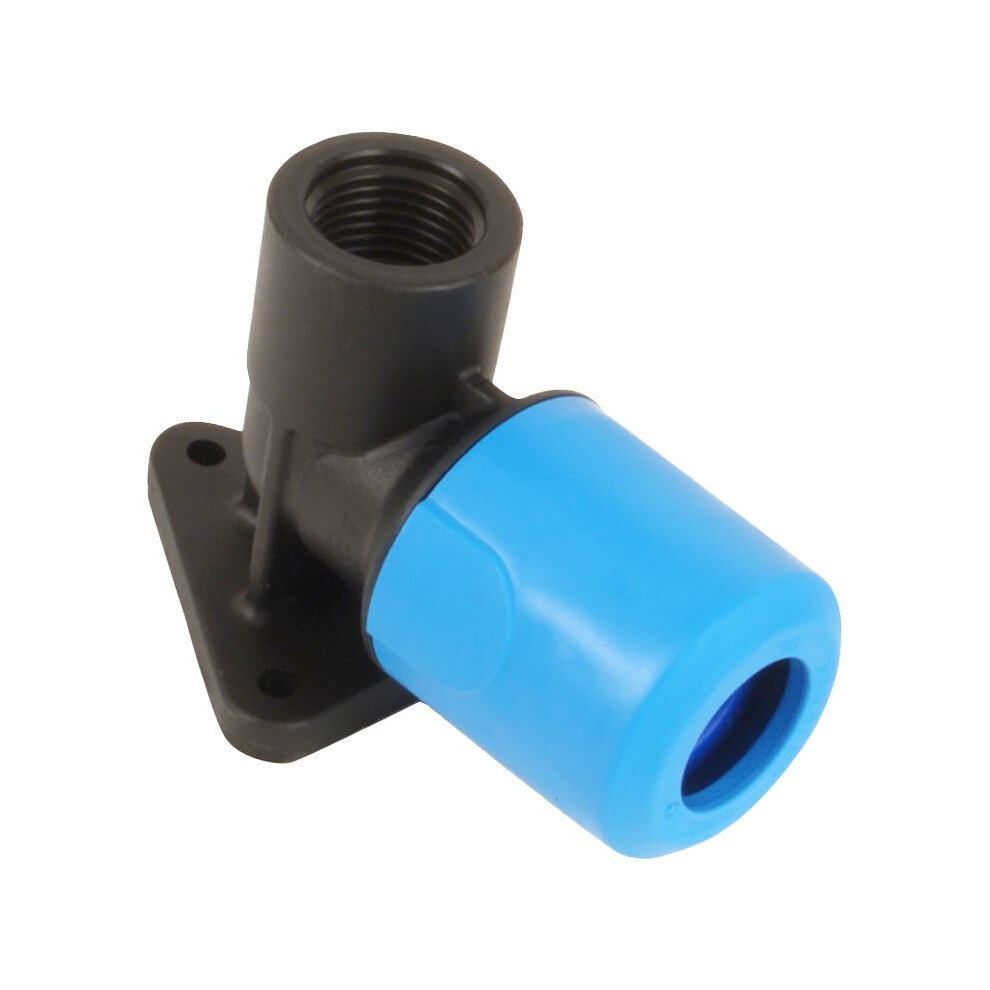 Jg Speedfit Mdpe Blue Plastic Push-Fit Wallplate Elbow - 25Mm X 1/2" Bsp 665628034433