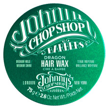 Cera para el cabello Dragon Wax de Johnny's Chop Shop, sujeción media, brillo natural, no grasa, 2.6 oz (1 unidad)