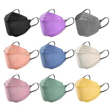 (Turquoise, 30pcs) 10/30/50 Pieces Ffp2 Kn95 Face Shield Protective Mask 4 Layer Protective Mask Individually Packed Dust Pollution Mask
