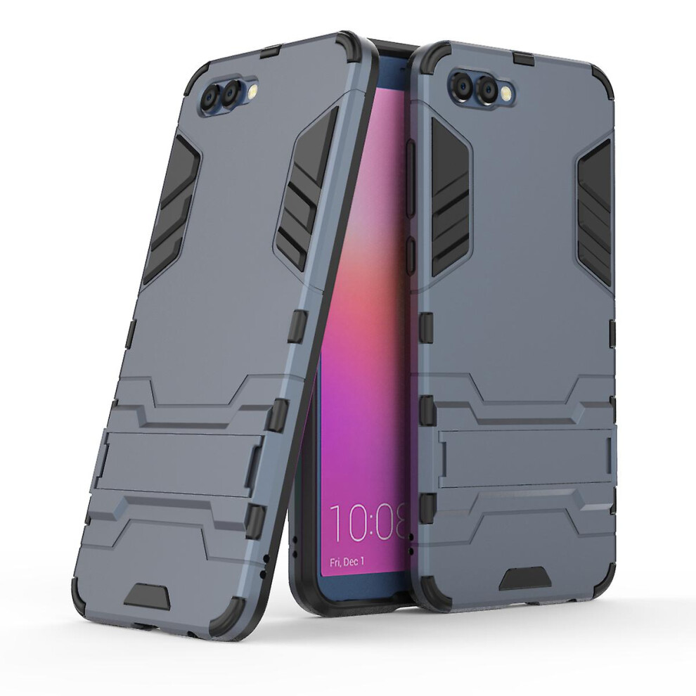 (Dark ) Cool Plastic Tpu Kickstand Hybrid Case For Huawei Honor V10 / View 10 Blue 5413368069575