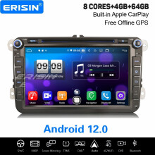 8-Core Android 12.0 Car Stereo DAB+ WiFi Sat Nav For VW Jetta Tiguan Amarok Golf 5/6 Passat Polo Seat Skoda