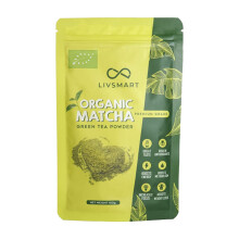 Livsmart Organic Matcha - Premium Quality Green Tea Powder for Health, Flavorful Treats, and Relaxation 100g