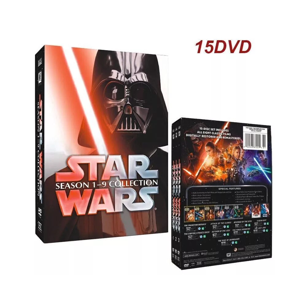 Henghechang The Complete Saga Collection Star Wars : Season 1-9Dvd 15-Disc Box Set