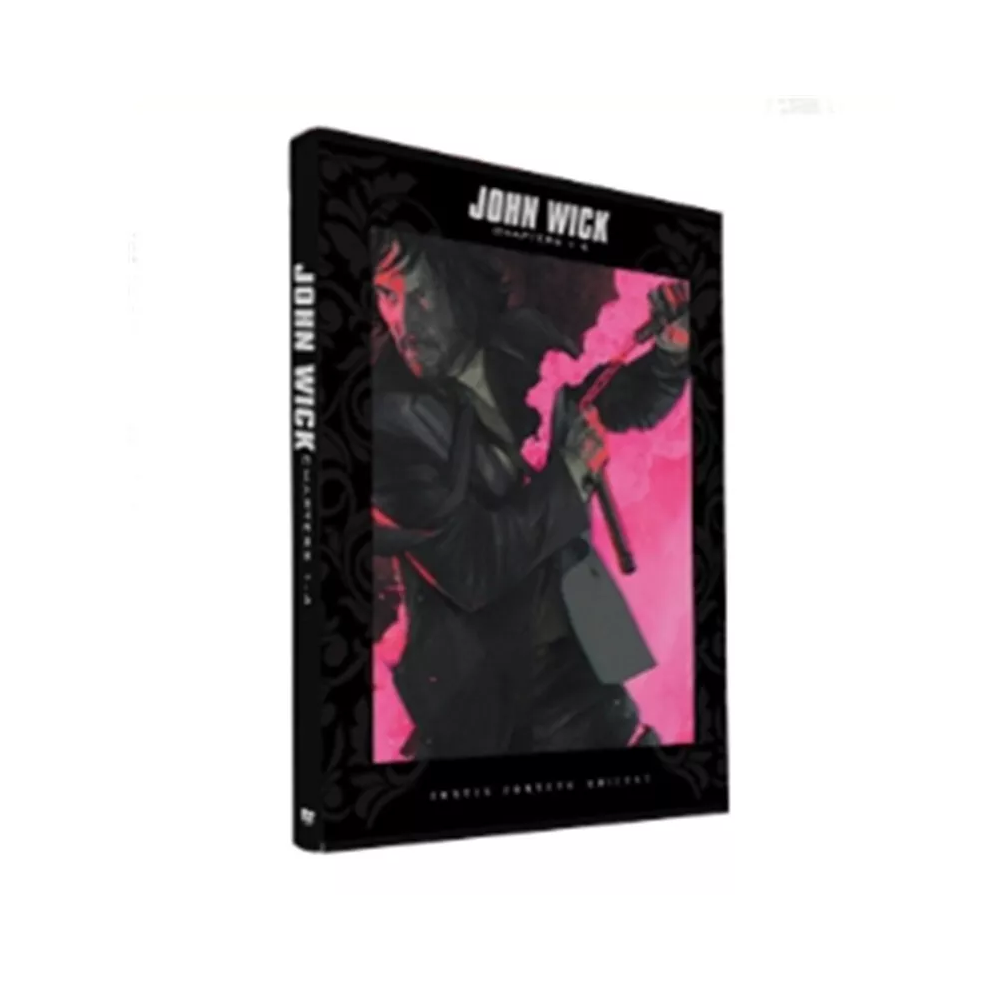 Henghechang John Wick: Chapter 1-4【Dvd】 English Movie 4-Discs