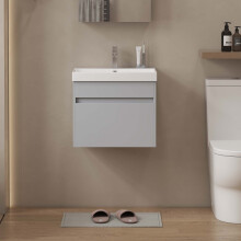 500mm Bathroom Wall Hung Vanity Unit Basin Sink with Drawer Waterproof