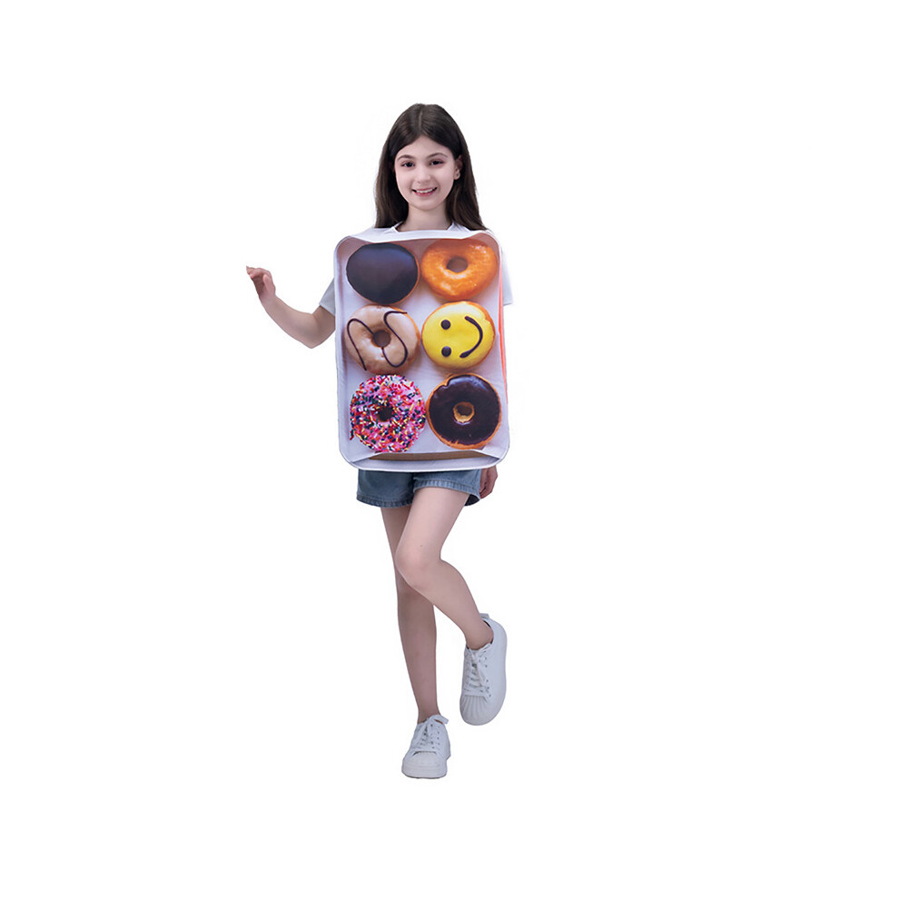 Photos - Fancy Dress  Box of Donuts Costume Funny Unisex Halloween (Box Donuts kids, One Size)
