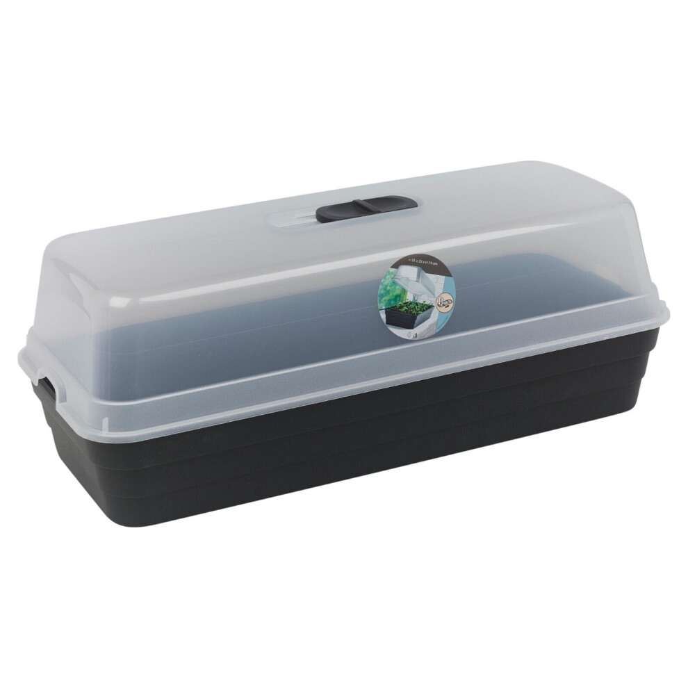 Urbn Living Flower Herb Grow Planter Pot Box Kit Ventilated Lid Greenhouse