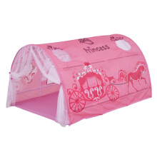 (pink) 2 In 1 Dome Fun Play House Portable Children's Indoor Tent With Sea World & Princess