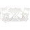URBN Living (White) Folding Table and 2 Chairs Set for Outdoor Garden 7