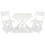 URBN Living (White) Folding Table and 2 Chairs Set for Outdoor Garden 9