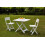 URBN Living (White) Folding Table and 2 Chairs Set for Outdoor Garden 11