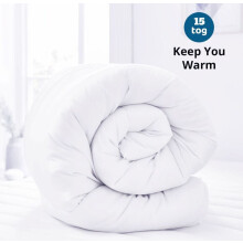 (15, King- 225 cm x 220 cm  Approx) Duvet Quilted Tog All Seasons Duvet &amp; Thick Down Duvet Hypo Allergy Quilt Tog 15, 13.5, 10, 4.5
