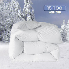 (15, Super King- 260 cm x  220 cm Approx) Duvet Quilted Tog All Seasons Duvet &amp; Thick Down Duvet Hypo Allergy Quilt Tog 15, 13.5, 10, 4.5