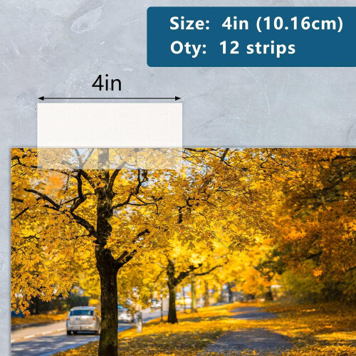 Lineco Artwork Archival Mounting Strips Clear 3.17cmx10.16cm (12 Pack) 1