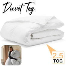 (2.5, Double- 200 cm x 200 cm Approx ) Duvet Quilted Tog All Seasons Duvet & Thick Down Duvet Hypo Allergy Quilt Tog 15, 13.5, 10, 4.5