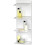 Croydex Croydex Meon White Open Front Storage Wall Mounted shelf Shelving Unit 1